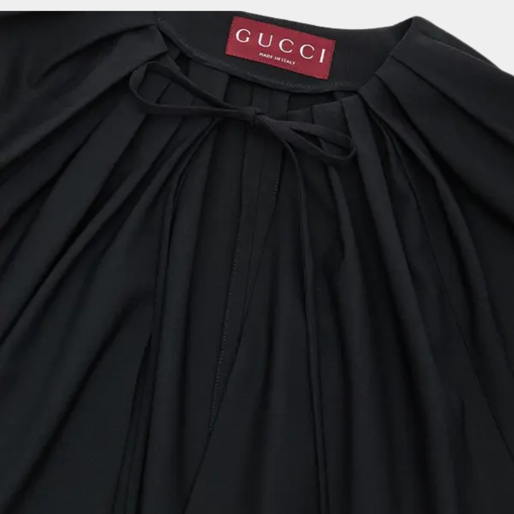 Gucci Black Tracksuit Dress with Gucci Belt-M Size
