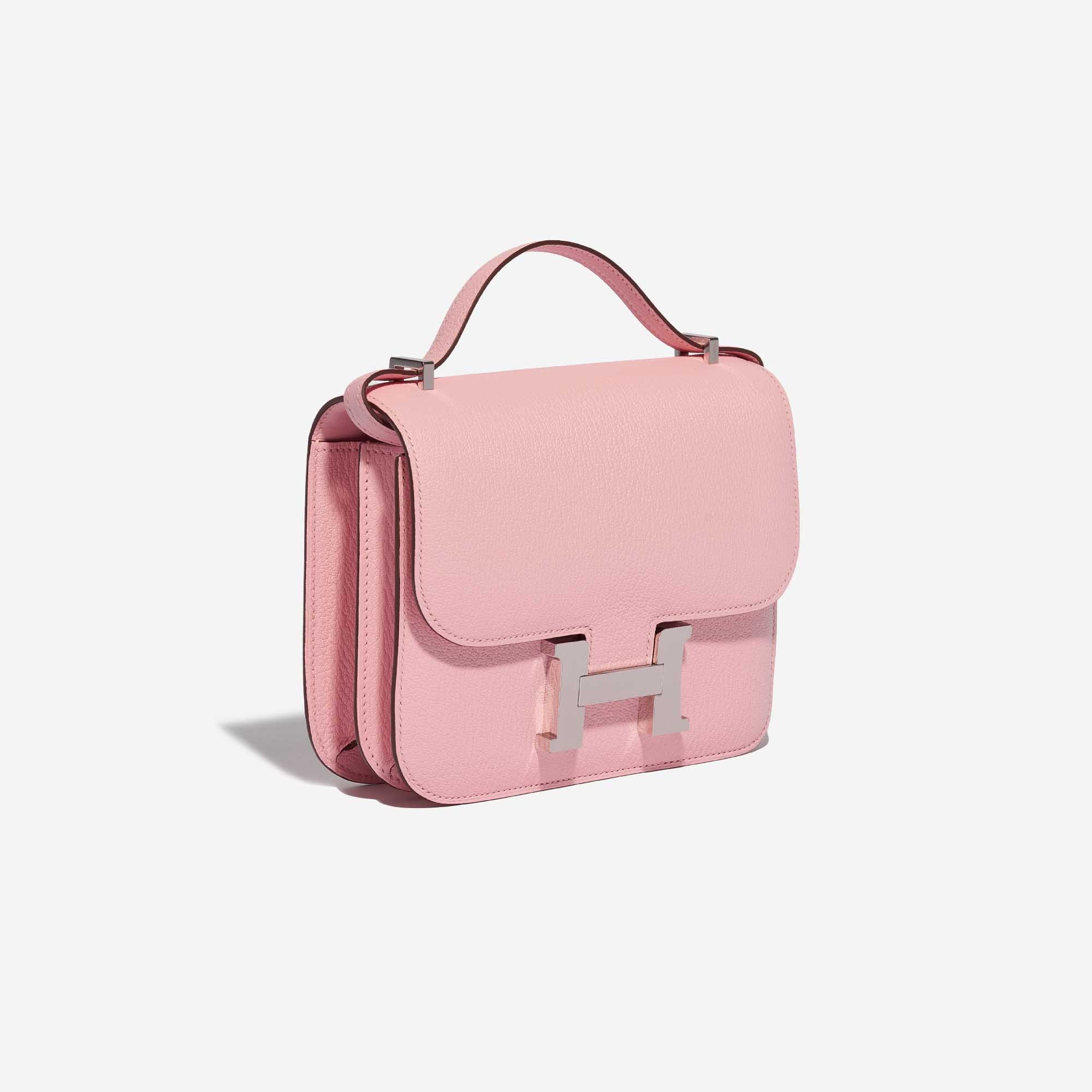 Hermès Constance 18 Rose Sakura Chevre with Palladium Hardware