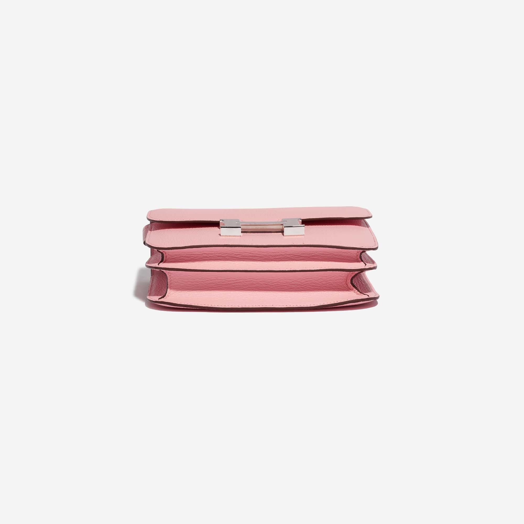 Hermès Constance 18 Rose Sakura Chevre with Palladium Hardware