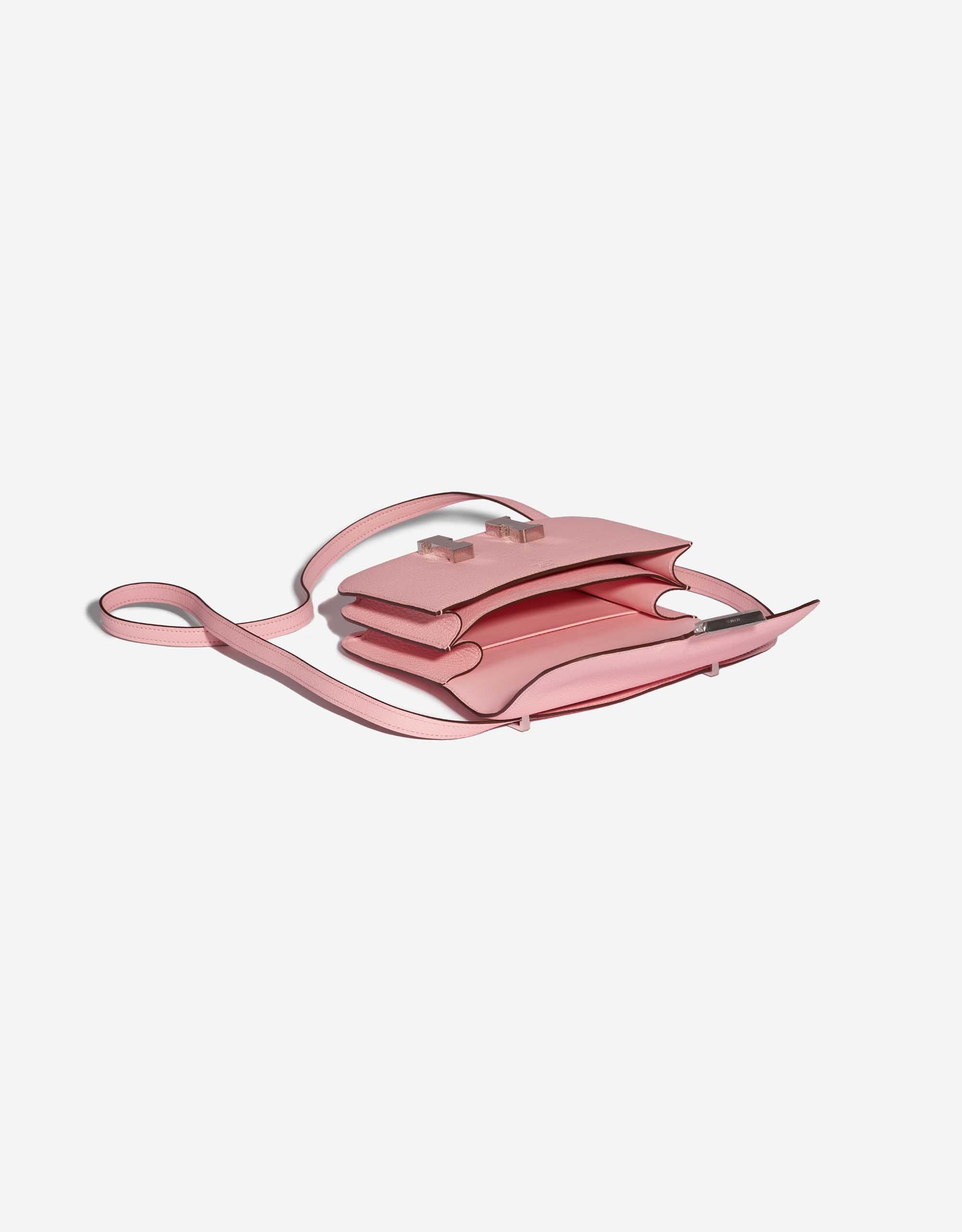 Hermès Constance 18 Rose Sakura Chevre with Palladium Hardware